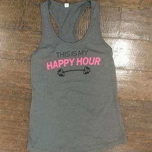 This Is My Happy Hour Lifting Tank Top Women's S